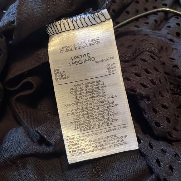 Black cotton knit lined cutout dress - Picture 8 of 8